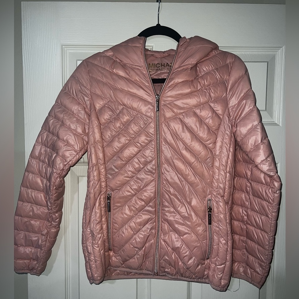 Michael Kors Women's Hooded Packable Down Puffer Jacket
